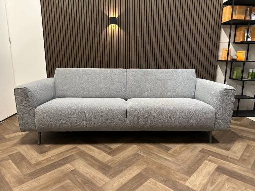 Mustersofa in Grau/Blau, neuwertiger Zustand, 239 x 90 cm