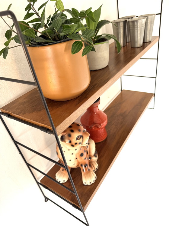 Image 1 of Étagère murale vintage en teck, WHB Allemagne '60