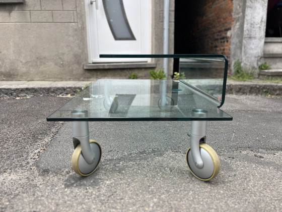 Image 1 of Table basse en verre Fiam, années 1980