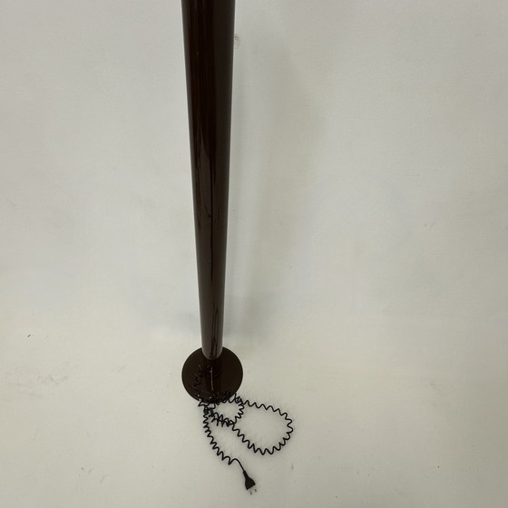 Image 1 of Jaren 70 Vloerlamp Bruin TL Buis Post Modern Vintage