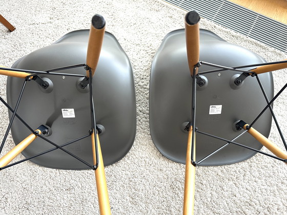 Image 1 of ORIGINAL! 4x Vitra Eames Plastic Chairs