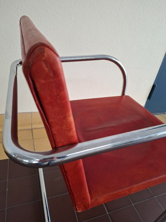 Image 1 of tubular frame armchair Brno design Mies van der Rohe