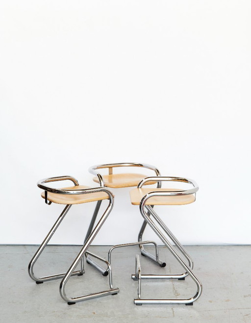 S70 bar stool by Lindau & Lindekrantz for Lammhults, 1960s