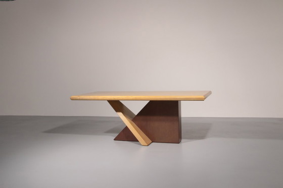Image 1 of Mesa de comedor italiana de madera Saporiti, 1960