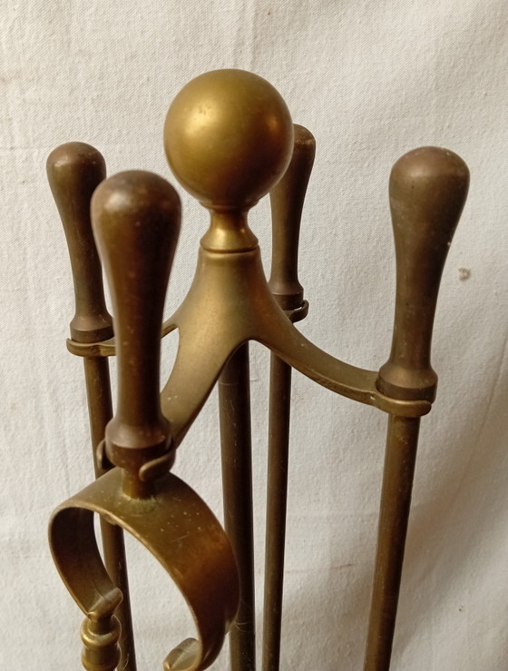 Set d'Outils de Cheminée – Objets déco, Iron, Brass (photo 3 of 5)