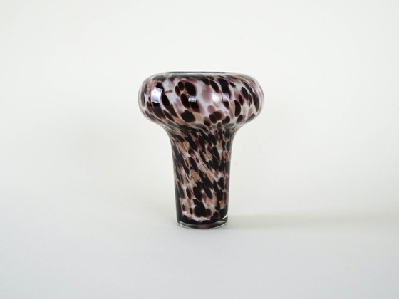 Image 1 of Glass leopard print vase, Italian design, 1970s, made in Italy