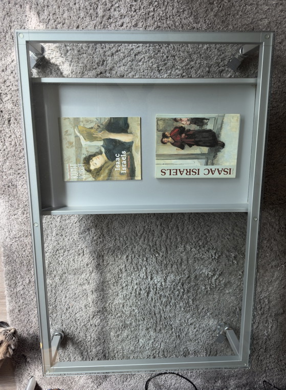 Design salontafel op wielen met lade – Desalto, Glass, Metal (photo 8 of 15)