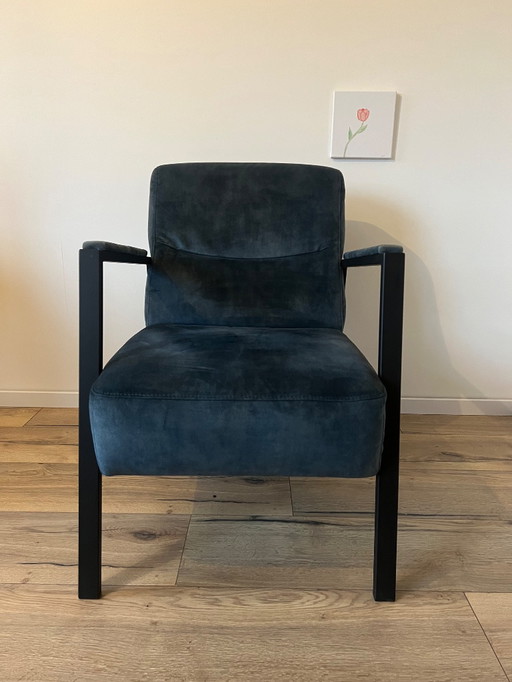 2x Safira Armchair - Blue (Profijt Meubel)