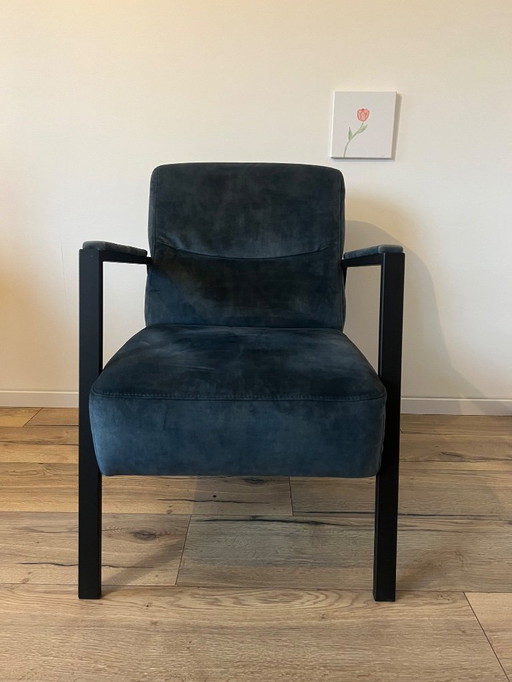 2x Safira Armchair - Blue (Profijt Meubel)