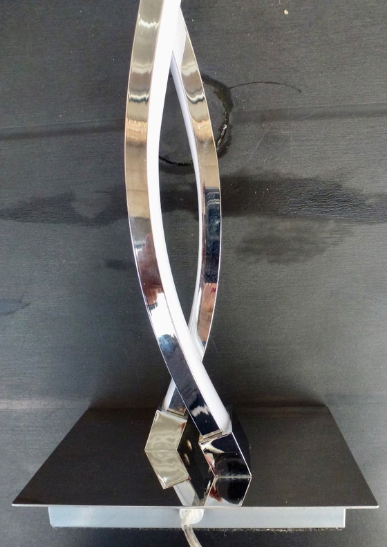 Image 1 of Lámpara de mesa EGLO Lasana 2 - 2 luces - Cromo - Blanco.