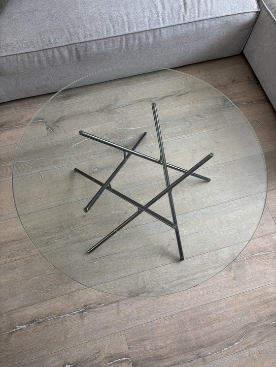 Image 1 of Tavolino in vetro Balance di design italiano degli anni Settanta