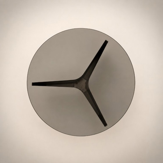 ÉTIENNE FERMIGIER — Drie Salontafels J.E.R., circa 1968 – Glass, Metal (photo 8 of 13)