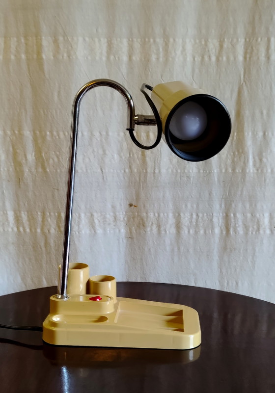 Gelede Bureaulamp - Jaren 80 Design – Leeslamp, Plastic (photo 3 of 10)