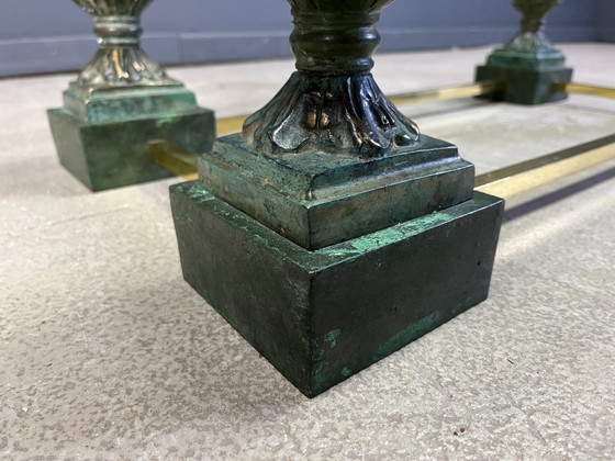 Image 1 of Mesa de centro de piña de latón, década de 1970