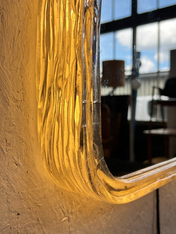 Vintage Halfronde Hillebrand Spiegel Met Verlichting – Plastic (photo 4 of 9)