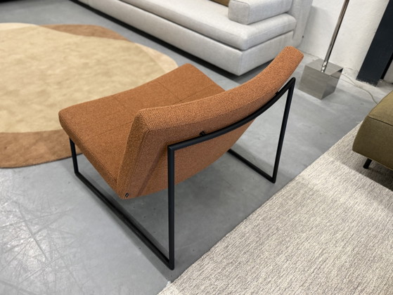 Image 1 of Harvink Hebbes Sessel Monza orangefarbener Stoff