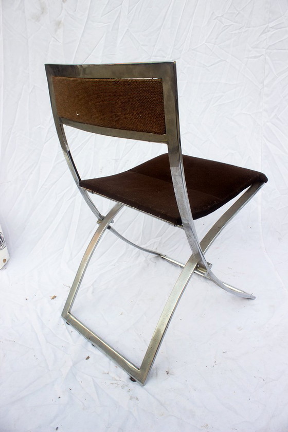 Image 1 of coppia di sedie pieghevoli vintage "Luisa" (o "Luiza") di Marcello Cueno