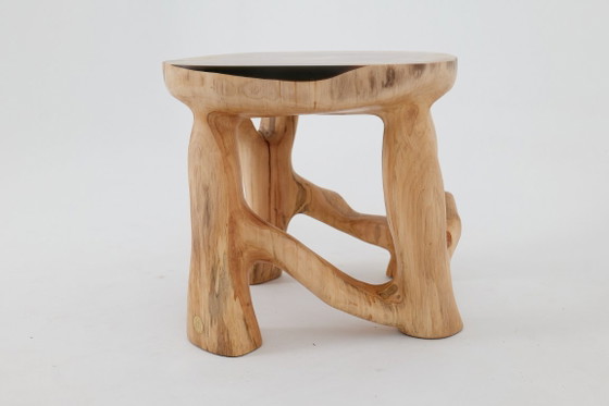 Image 1 of Sculptural Coffee Table, Solid Wood, Contemporary Design, Handmade, Logniture