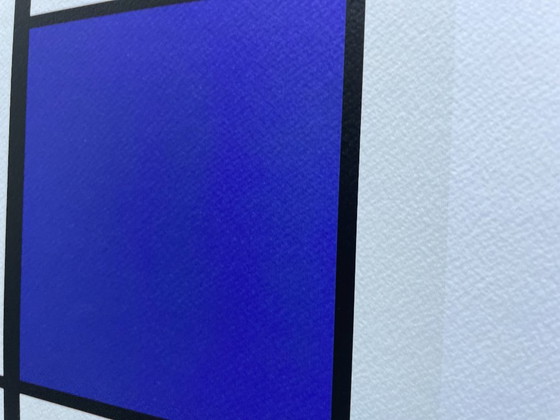 Image 1 of Piet Modrian (1872-1944), Composizione con blu, 1935, stampato in Italia