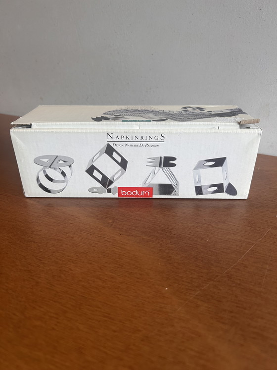 Image 1 of Ensemble de 4 porte-serviettes postmodernes Bodum conçus par Nathalie du Pasquier