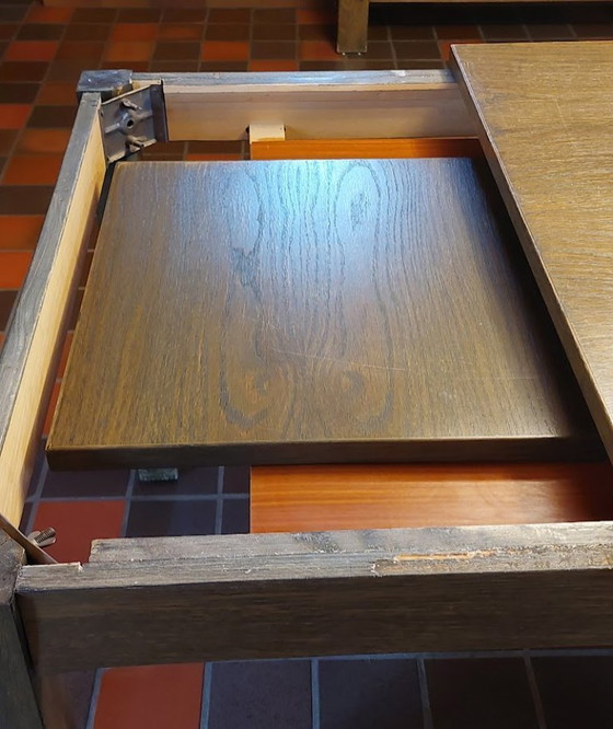 Image 1 of Complete Dining Room Set with Buffet Cabinet, Bar Cabinet, Extendable Table, and Set of Chairs Casala Cantilever