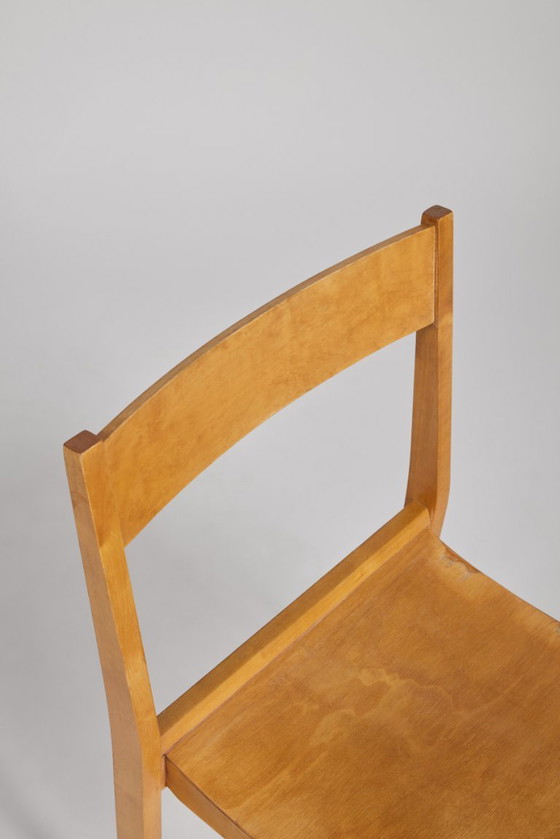 Image 1 of 6er Set Sven Markelius Orchesterstuhl, 1930er Jahre Schweden