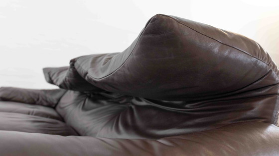 Image 1 of Cassina Maralunga 3-Sitzer-Sofa aus Leder von Vico Magistretti