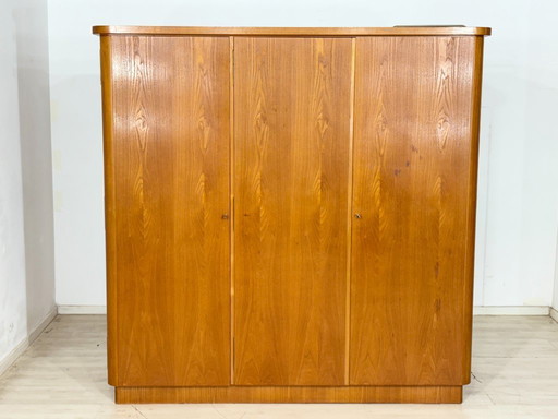 Armoire vintage des années 50, meuble en bois, armoire à linge, style vintage