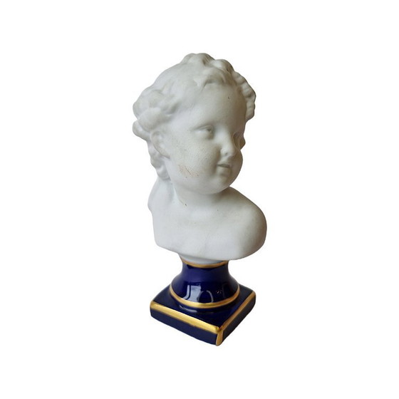 Image 1 of Limoges porcelain bust of a boy 2nd half 20th century