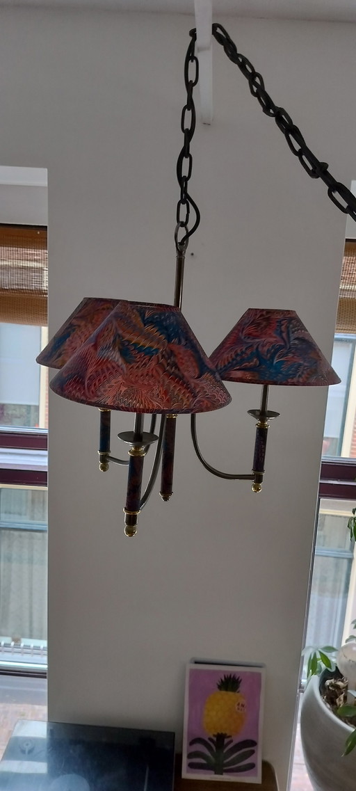 Vintage retro 80s design chandelier
