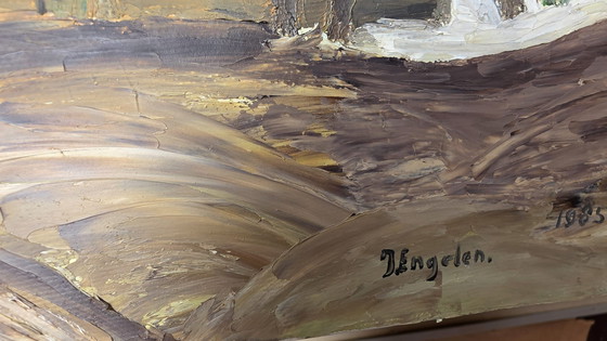 Image 1 of J. Engelen – Paysage à l'huile | 1985 | 40 x 50 cm