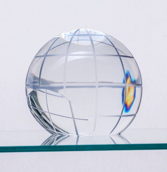 Image 1 of Sfera decorativa in vetro vintage, anni '70