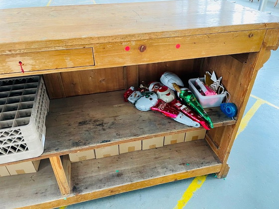 Image 1 of Theke – Antike Bar aus Kiefernholz