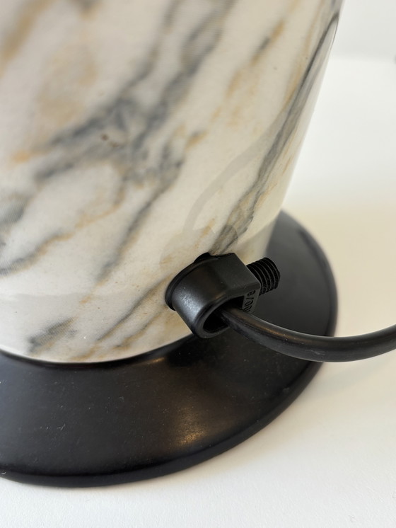 Image 1 of Italian Design Lamps Marble Look 1980s