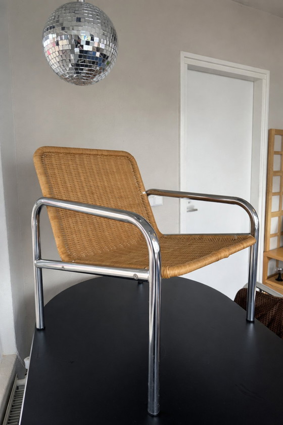 Image 1 of Fauteuil en rotin Dirk van Sliedrecht