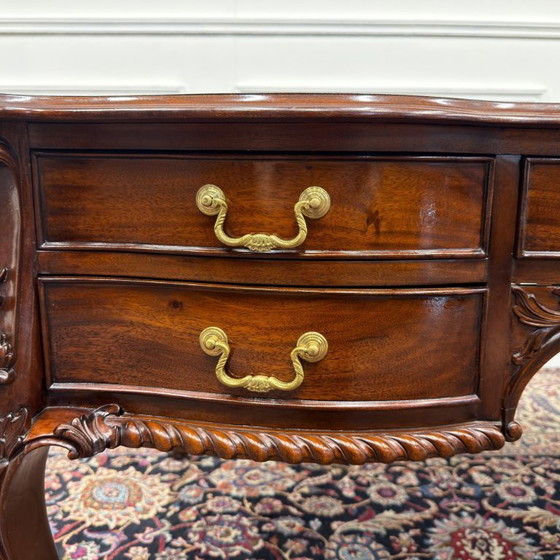 Scrivania Classica Antica Inglese – Scrivanie, Leather, Wood (photo 15 of 22)