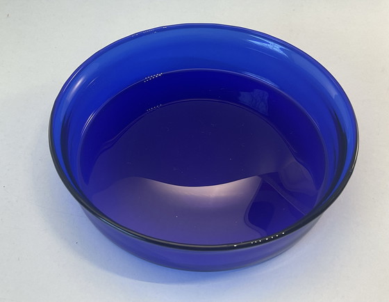 Image 1 of Pot de conservation Blåtopp par Willy Johansson pour Hadeland Glassverk