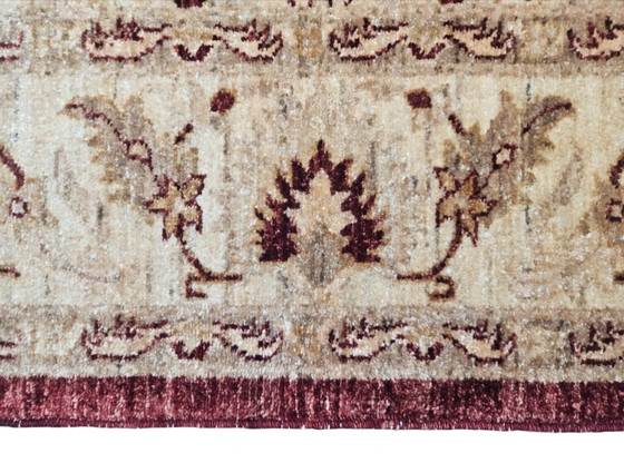 Image 1 of Handgeknoopt Perzisch wol Ziegler tapijt floral burgundy 170x230cm