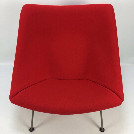 Image 1 of Vintage Oyster fauteuil met voetenbankje van Pierre Paulin voor Artifort, 1965