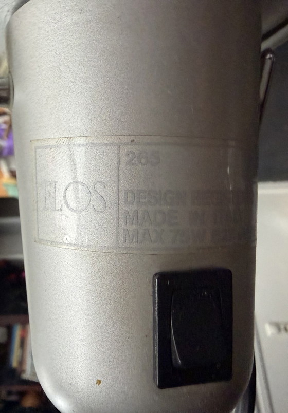 Vintage Flos 265 lamp kleur zilver, zeer zeldzaam exemplaar uit 1973 – Wandlampen, Metal (photo 7 of 8)