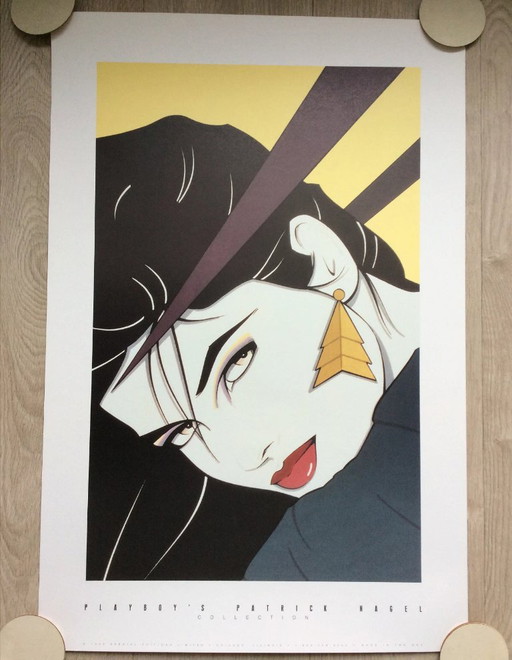 Original 1993 Patrick Nagel Pop Art Poster – lithos zeefdrukken, Paper (photo 2 of 5)