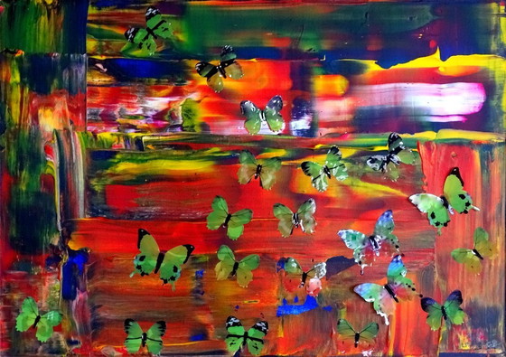 Image 1 of CB. Collage papillon orgie