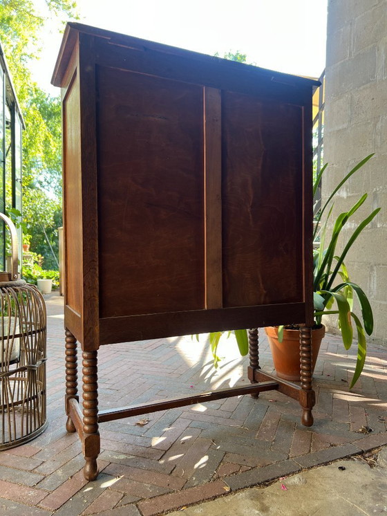 Image 1 of Bellissima vetrina/libreria/mobile bar inglese antico/vintage