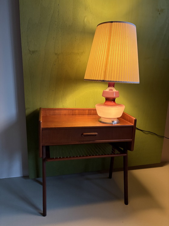 Image 1 of Lampada da tavolo viola della Glass Factory De Rupel N.V.