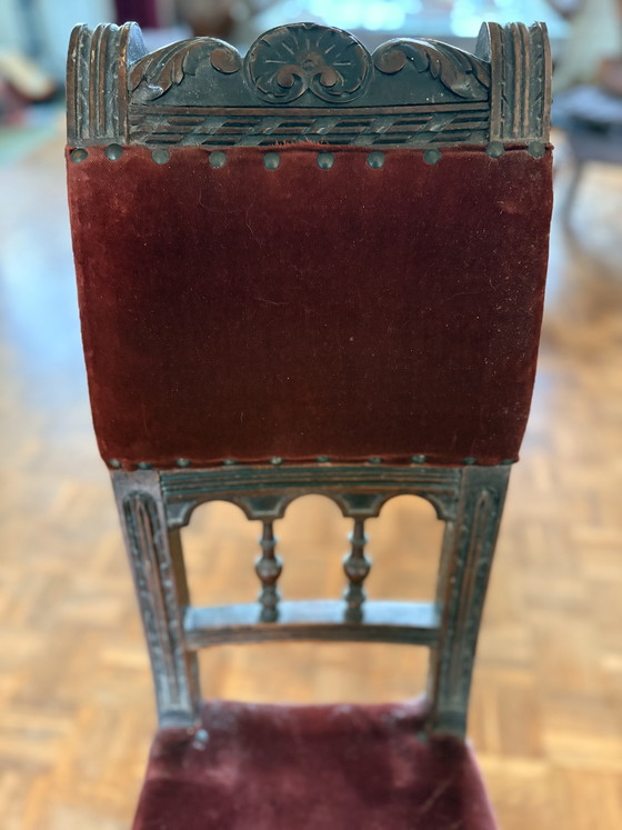 Image 1 of Antiker Hochstuhl – Viktorianischer/Renaissance-Stil