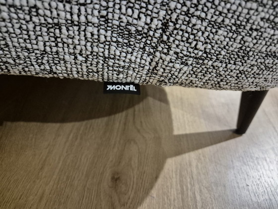 Image 1 of Montel Snake - Corner sofa - Gray - Black - Fabric - New