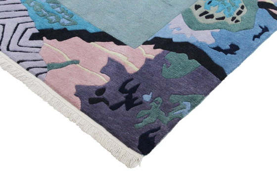 Original Modern Designer Highland Wool Rug Nepal 301 x 206 cm, Rugs & carpets, Green (photo 4 of 9)