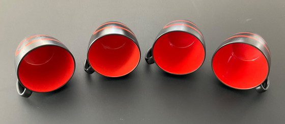Image 1 of IKEA - FOUR LARGE SOBIA CUPS AND SAUCERS