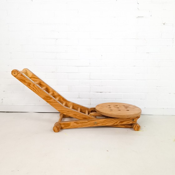 Vintage Wooden Folding Chair 70s/80s Ladder Back – Dining chairs (photo 6 of 6)