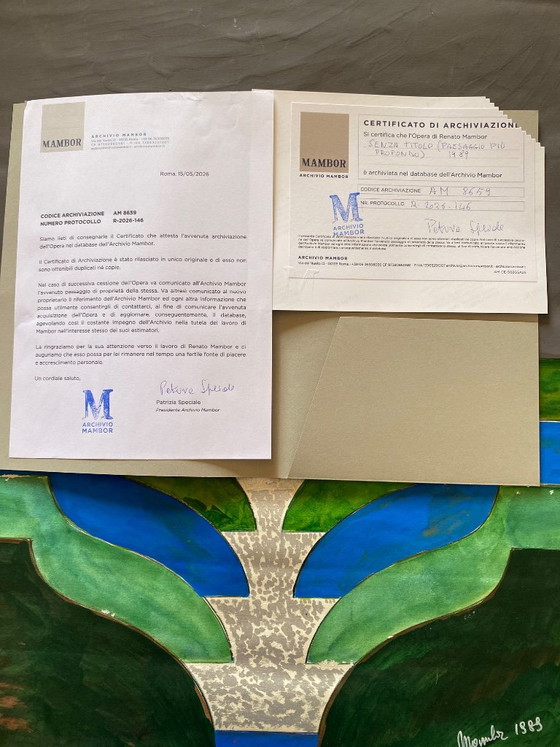 Senza titolo (Paesaggio più profondo) 1989 – Renato Mambor, Paintings & Drawings, Paper (photo 10 of 10)